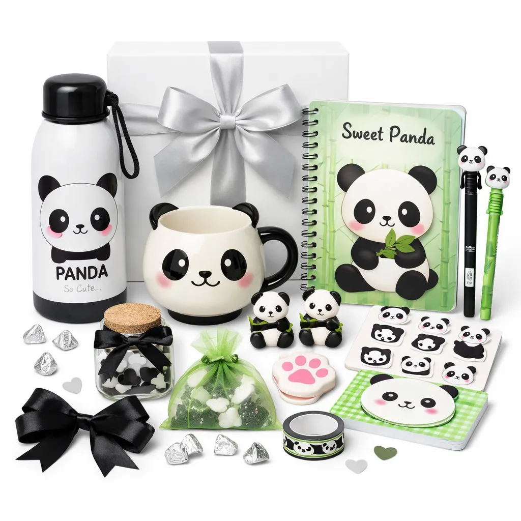 Cute Panda Hamper Gift Set for Girls ,Kids