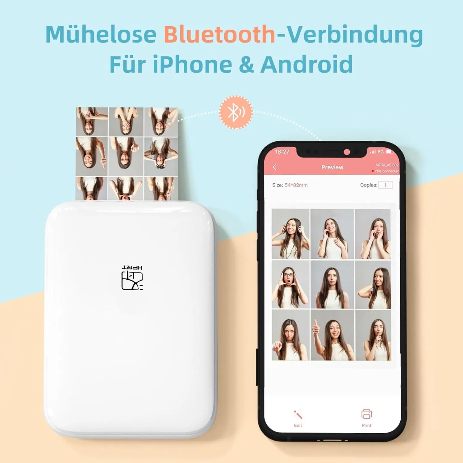 PocketSnap Wireless Mini Photo Printer