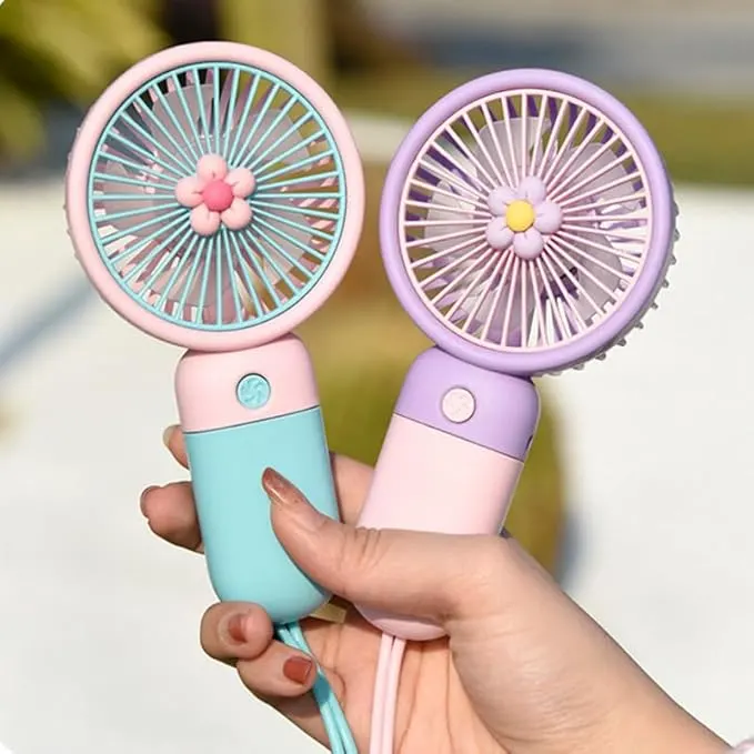 Charming Flower-Inspired Portable Mini Handheld Fan
