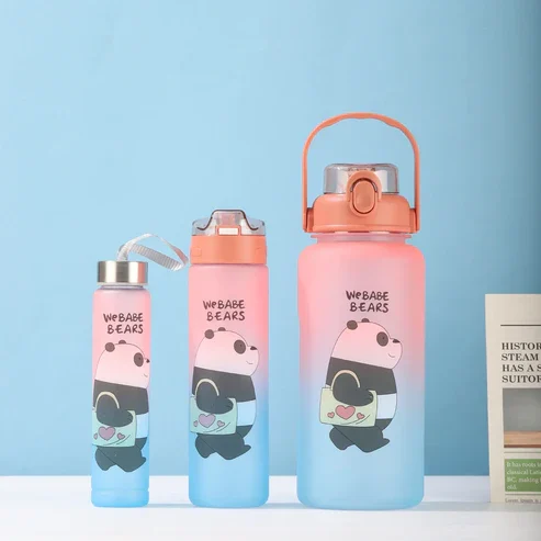 Whimsical Panda-Themed Insulated Bottle & Accessory Set